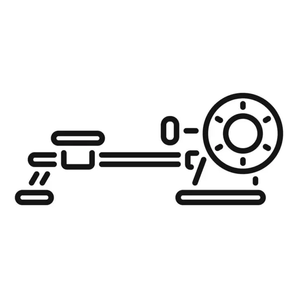 stock vector Professional laser level measuring tool icon representing a construction measurement device for accurate leveling