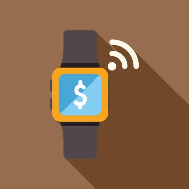 NFC kablosuz ödeme işlemi yapan Smartwatch