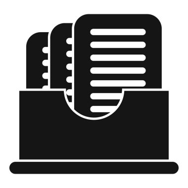 Beyaz arkaplan üzerinde izole edilmiş basit bir biçimdeki arşiv kutusu simgesi