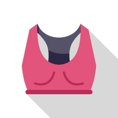 Uzun gölgeli pembe spor sutyeni spor, spor, spor ve spor kıyafetlerini temsil etmek için mükemmel.