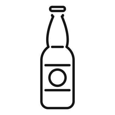 Cam kapaklı basit bir çizgi çizimi, içecekler, bira ve barlar gibi kavramları temsil etmek için mükemmel.