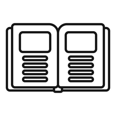 Metin veya resimleri göstermek için boş sayfaları olan bir kitap aç