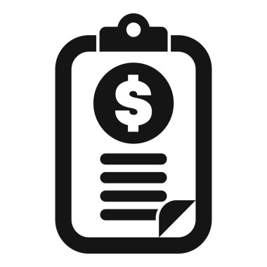 Bu basit vektör simgesi finansal raporlama kavramını temsil eder