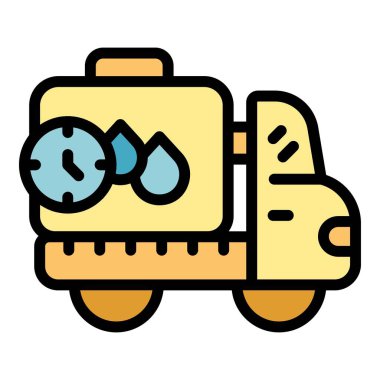 Su dağıtım kamyonu ihtiyacı olan müşterilere temiz ve ferahlatıcı su sağlıyor.