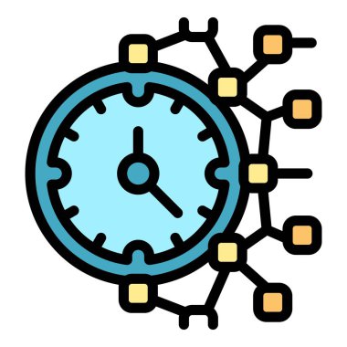 Zaman yönetimi kavramını sembolize eden bir ağa bağlanan saat