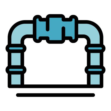 Musluk boruları simgesine bağlı su boru hattı, ana hat biçimi