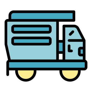 Teslimat kamyonu GPS navigasyon sistemini kullanarak malları teslim ediyor. Teslimat durumu hakkında gerçek zamanlı güncellemeler sağlıyor.