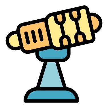 Teleskop yukarı bakıyor, astronomi, bilim, uzay keşfi ve keşiflerle ilgili projeler için mükemmel.