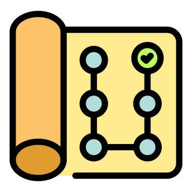 Proje yönetimi planı uygulanıyor, zaman çizelgesinde işaretlenmiş adımları gösterir