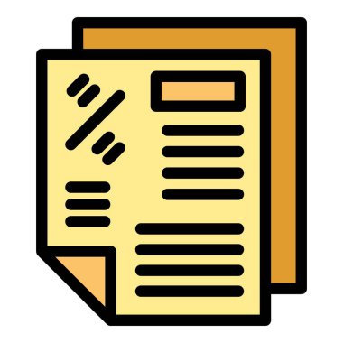 Katlanmış köşeli kağıt yığını ofis işlerini, evrak işlerini ve önemli dosyaları simgeliyor.