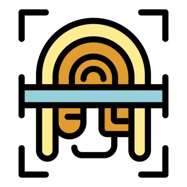 Parmak izi taranıyor ve biyometrik güvenlik sistemi tarafından tanınıyor.