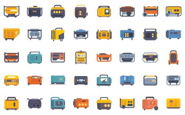 Taşınabilir jeneratör farklı amaçlar için güç kaynağı sağlıyor, benzin ve dizel motorlu elektrik jeneratörü çizimi