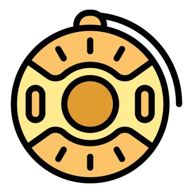 Bu vektör illüstrasyonunda yukardan uzanan bir dizgi var. Yan bir bakış açısıyla, oyuncaklar, oyunlar ve çocukluk nostaljisi ile ilgili projeler için mükemmel.