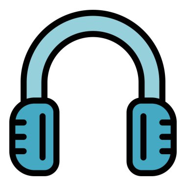 Mavi kablosuz kulaklıkların basit tasarımı, yüksek kaliteli ses vermeye hazır.