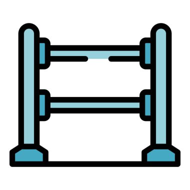 Bu vektör illüstrasyonu, genellikle kalabalık kontrolü veya erişimi kısıtlamak için kullanılan basit ama etkili bir metal bariyer içerir.