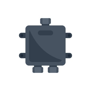 Bölücü kutusu beyaz arkaplandaki kablo bağlantılarıyla sinyal bağlıyor ve dağıtıyor