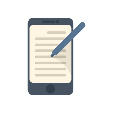 Ekranda stilus kalem yazısıyla akıllı telefon notlar alıyor