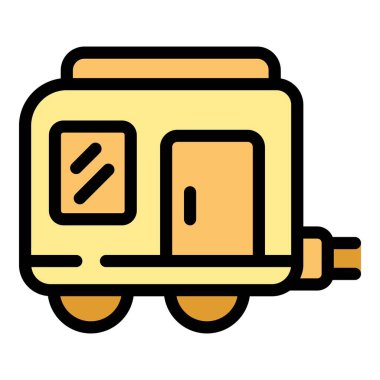 Seyahat karavanı turizm, tatil, seyahat ve kamp konseptini temsil ediyor