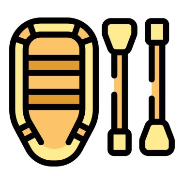 Tahta kürekli şişme tekne su maceraları için elverişli ve taşınabilir bir çözüm sağlıyor.