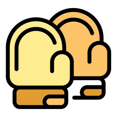 Bir çift boks eldiveni profesyonel atletler için dövüş sporu ekipmanlarını temsil ediyor