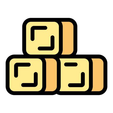 Bu saman balyaları yığını ikonu hasat mevsiminin sıkı çalışmasını ve cömertliğini hatırlatıyor.