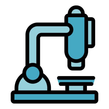 Bilimsel araştırma, analiz ve deney için laboratuvar mikroskobu üzerinde yoğunlaşıyor.