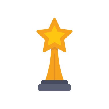 Altın yıldız ödülü, başarı ve tanınmayı simgeleyen bir kaidede duruyor.