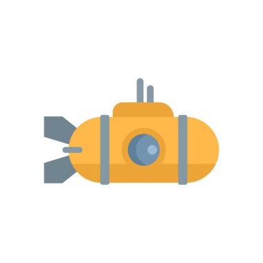 Sarı denizaltı derin okyanusu keşfediyor, sualtı gözlemi için büyük bir penceresi var.