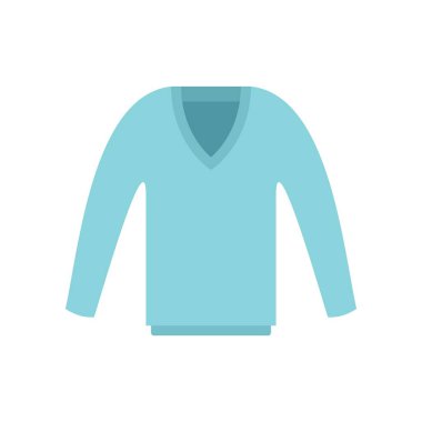 Bu V yakalı şık mavi süveter günlük görünüş için mükemmel.