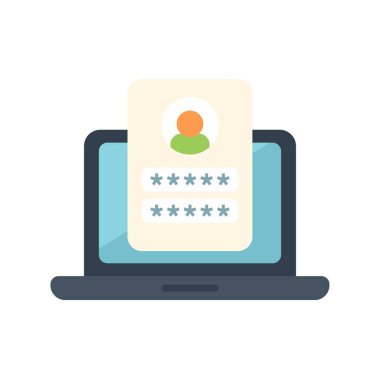 Bilgisayarda parola korumalı bir kullanıcı profili gösteriliyor, çevrimiçi güvenlik önlemlerini vurguluyor