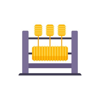 Bal ayıklama cihazı organik üretim, arıcılık ve apikultür konsepti için bal tarakları işliyor