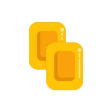 Finans, yatırım, zenginlik gibi konular için mükemmel olan iki altın külçesinin basit çizimi