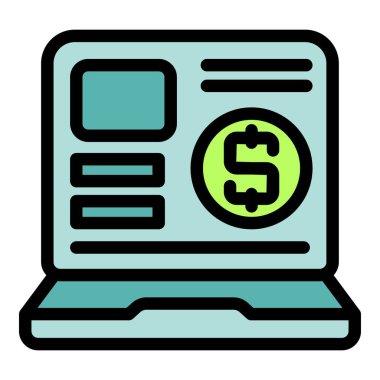 Bilgisayarda dolar sembollü finansal veriler, çevrimiçi bankacılık, e ticaret ve dijital finansal işlemleri temsil ediyor