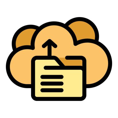 Bu simge bir bulut deposuna yüklenen bir dizini temsil ediyor, bulut hesaplamasıyla ilgili uygulamalar ve web siteleri için mükemmel