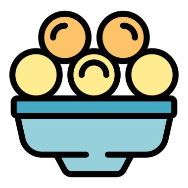 Bu canlı, renkli ikon yemek, atıştırmalık ya da malzemeleri eğlenceli ve çekici bir şekilde temsil etmek için mükemmeldir.