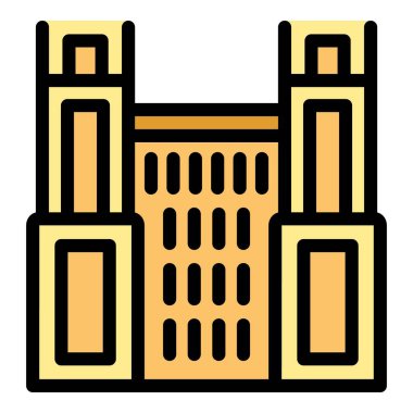 Büyük Ben kulesi saat 9: 15 'i gösteriyor. Londra' da ünlü bir anıt.