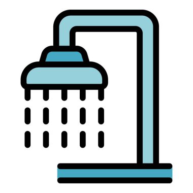 Duş başlığı su döküyor, canlandırıcı ve canlandırıcı bir duş deneyimi sunuyor.