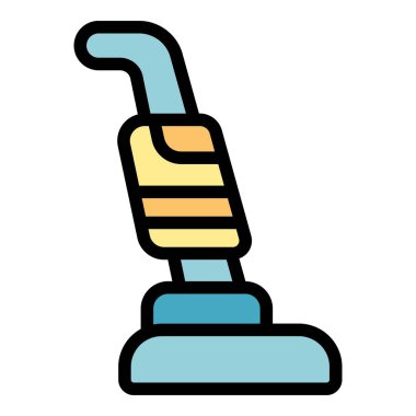 Modern vacuum cleaner cleaning using brush roller for deep cleaning clipart