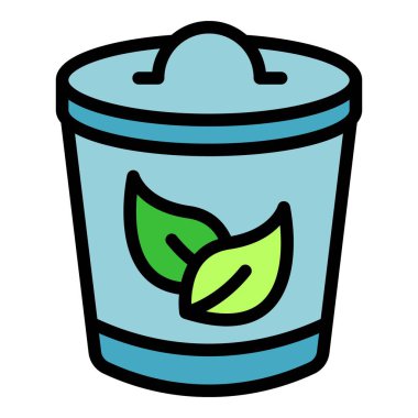 Bu simge organik atıkları saklamak için kullanılan bir gübre kutusunu temsil ediyor, gübreleme ve bahçecilik kavramlarını göstermek için mükemmel.