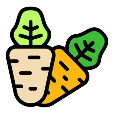 Yaban havucu ve yapraklar yan yana yatarak sağlıklı beslenme ve vejetaryen yaşam tarzını sembolize ediyor.