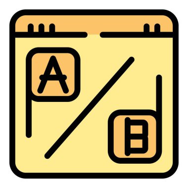 Ab test sonuçları bir web sayfasında gösteriliyor, karşılaştırılan farklı sürümleri gösteriyor