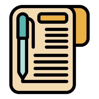 Not almak, formları doldurmak, belgeleri imzalamak ve reçete yazmak için çeşitli metin satırları içeren mavi kalem yazımı