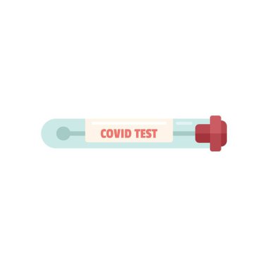 Geniz çubuğu içeren test tüpü covid 19 için analiz ediliyor.