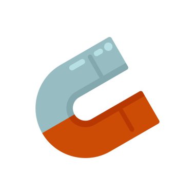 Zıt direklere sahip at nalı mıknatısı metal bir nesneyi çekiyor.