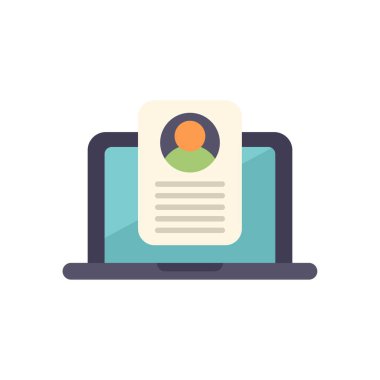 Dizüstü bilgisayarda, insan kaynakları işe alımı için aday bilgileri içeren bir müfredat vitesi gösteriliyor