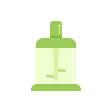 Lezzetli yemekler ve meyve suları hazırlamak için yeşil karıştırıcı, mutfak aletleri.