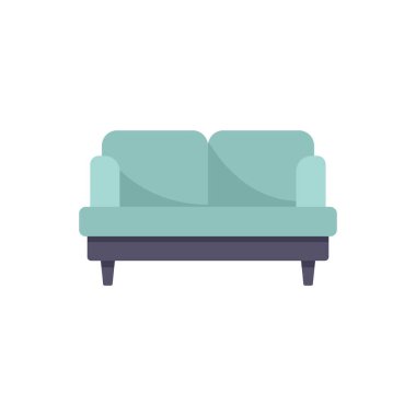 Oturma odasında rahatlamak için yastıklı klasik kanepe.