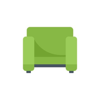 Yumuşak koltuklu yeşil koltuk seni oturmaya ve rahatlamaya davet ediyor.