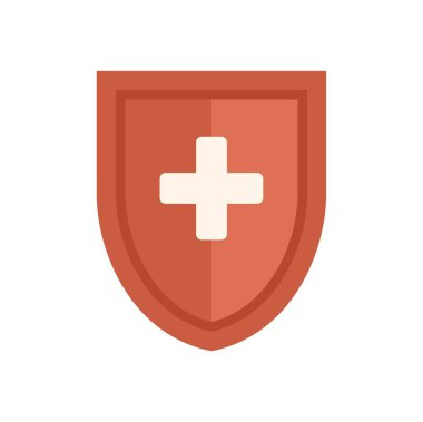 Kırmızı Kalkan, sağlık sigortası gibi beyaz bir haç sembolüyle koruyor.