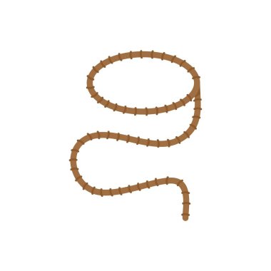 Kahverengi kementle yere uzanmış geleneksel bir batı sembolü oluşturuyor.